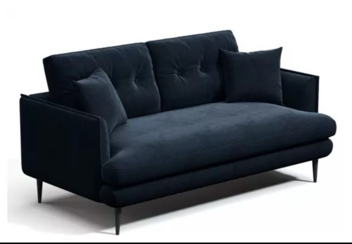 Sofa 2 lugares Azul Marinho