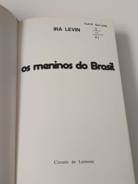 Os meninos do Brasil  - ira levin