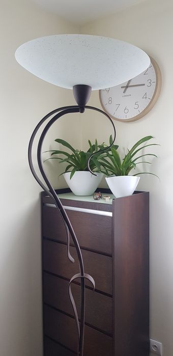 Komplet włoskich lamp z metalu i szkła