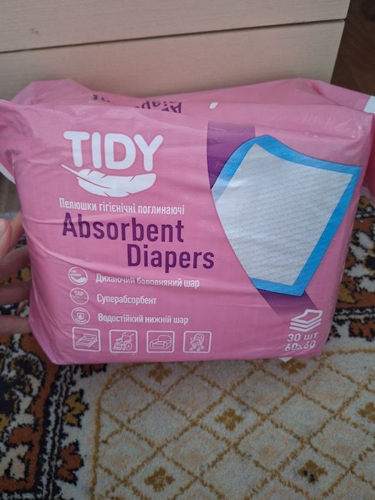 Пеленка гигиеническая Tidy 60х60см