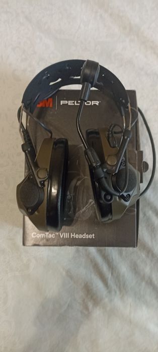 Тактичні навушники військові 3M™ PELTOR™ ComTac VIII MT14H418A-02 GN