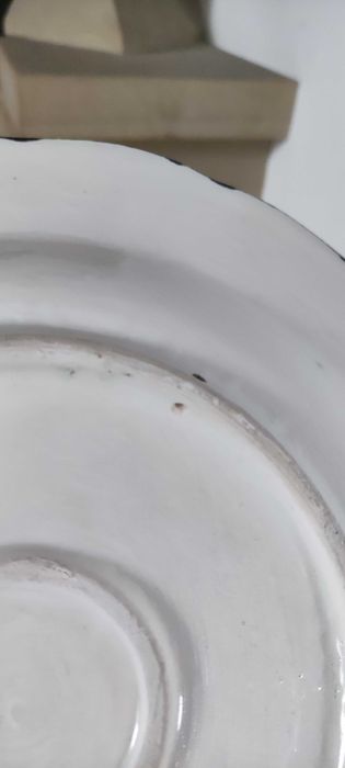 Ceramiczny talerz, ścienny, ręcznie zdobiony