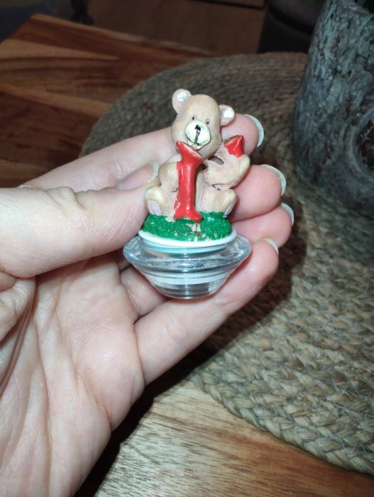 Nasadka misia na długopis z lat 90' z pieczątką