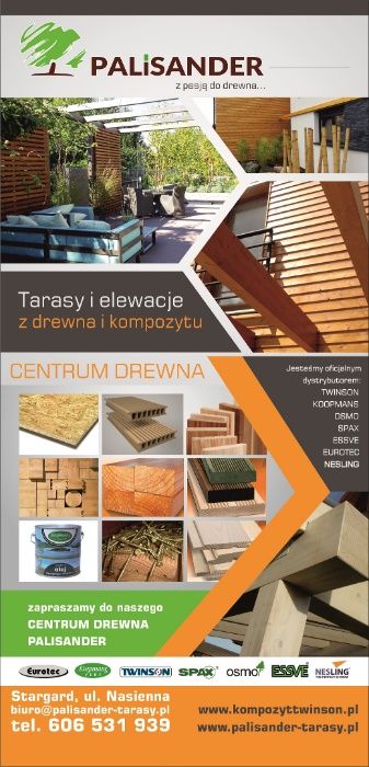 Kantówka/Deska elewacyjna ŚWIERK 24x68 mm profil ROMB