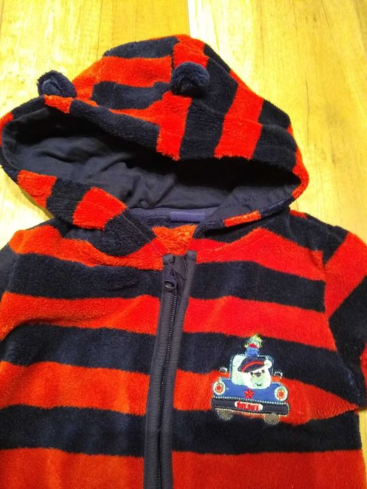 Polarowa bluza z kapturem rozm. 86/92 ciepła