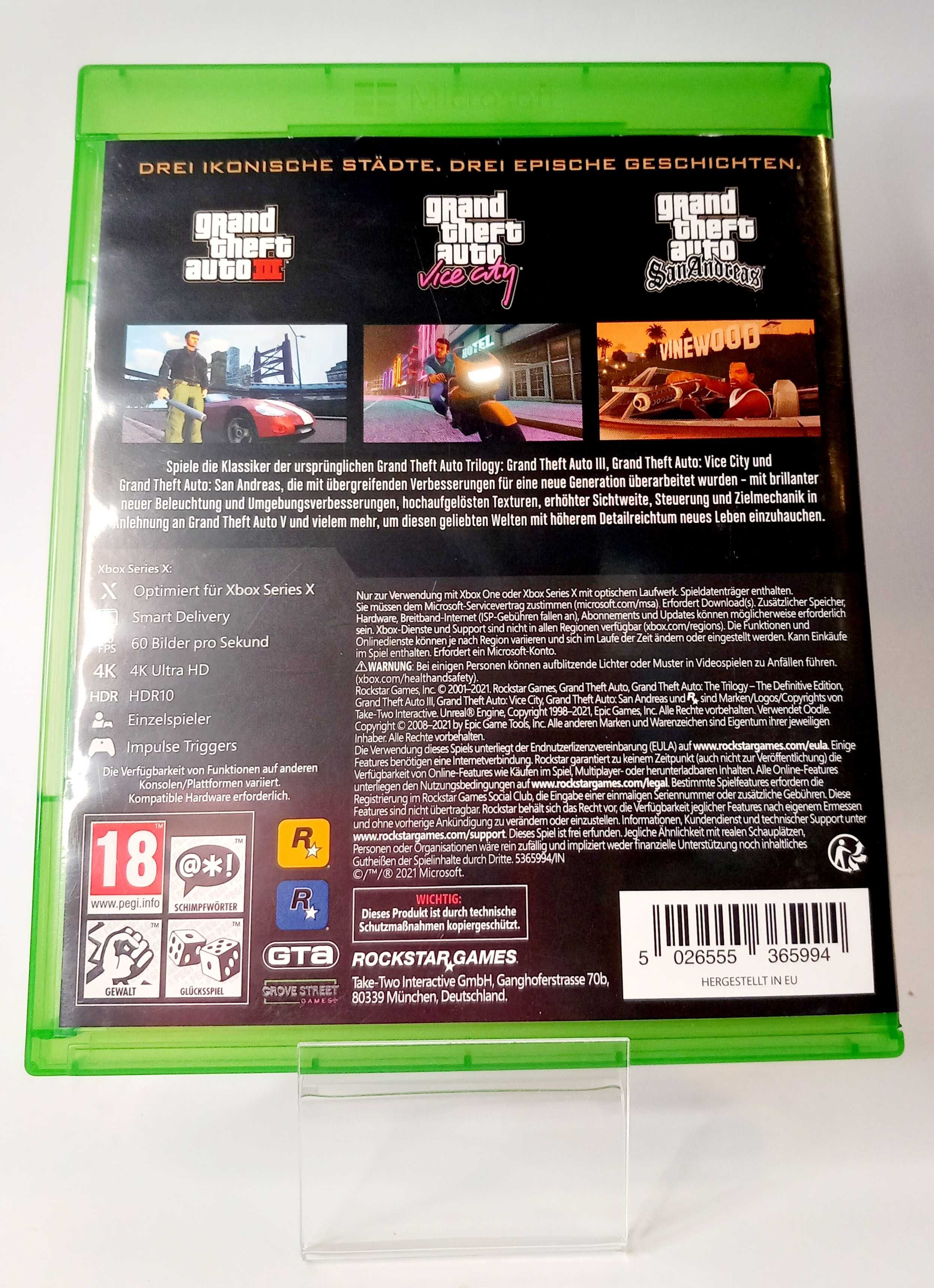 GRA XBOX ONE - GTA The Trilogy. The Definitive Edition - 43/25/HUT