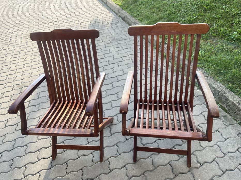 Jutlandia Krzesła ogrodowe Drewniane 2 szt