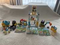 Zestaw Lego Duplo Zuraw wiezowy i bidowa z dzwigiem nr 10933