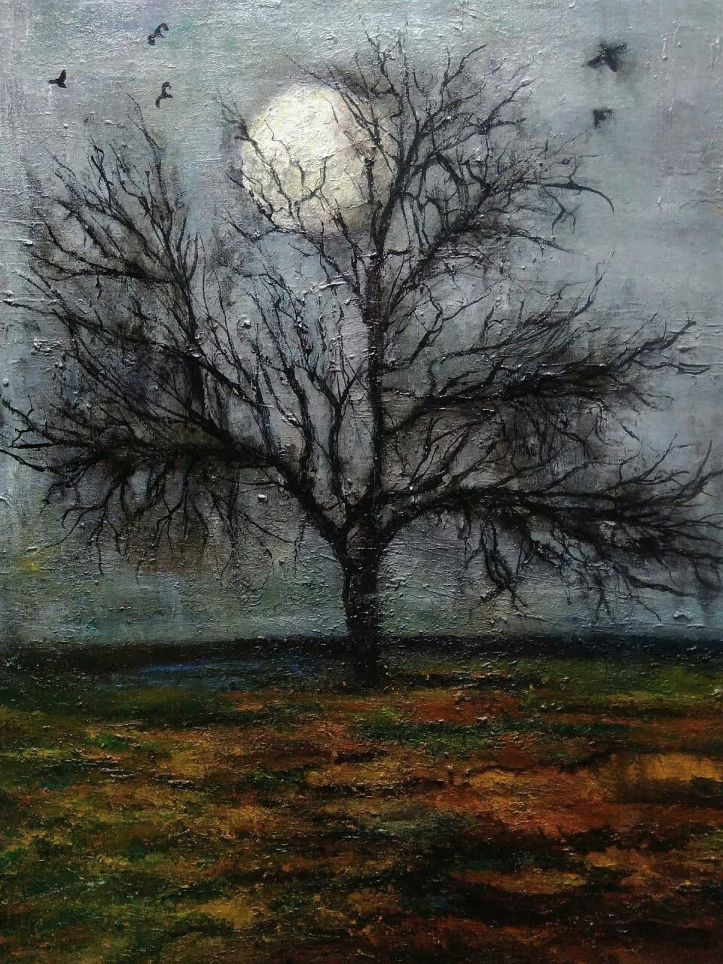Pintura: "Árvore no campo"