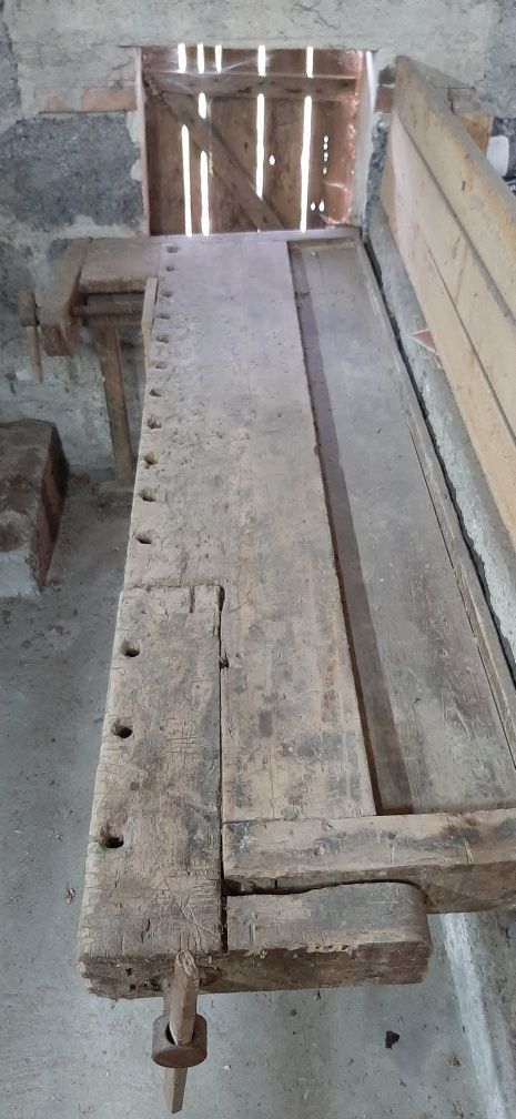 Stół stolarski drewniany