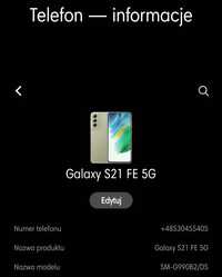 Samsung Galaxy s21 fe 5g oliwkowa zieleń