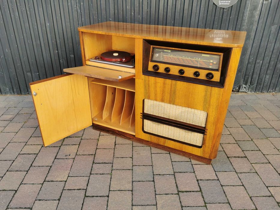 Radio- gramofon SUPRAPHON LE57, Czechosłowacja '50, Prl, RETRO