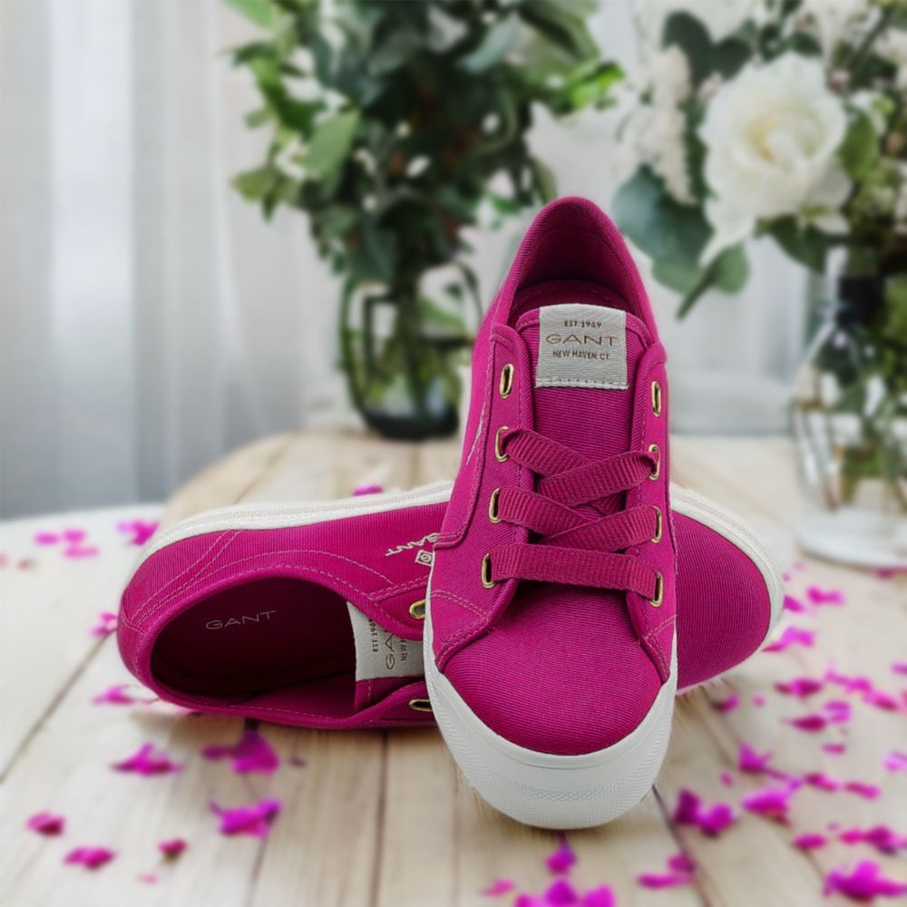GANT Leisha sneakers tenisówki canvas fuksja fuchsia lato boho