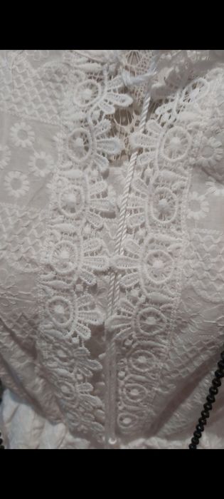Sukienka boho biala
