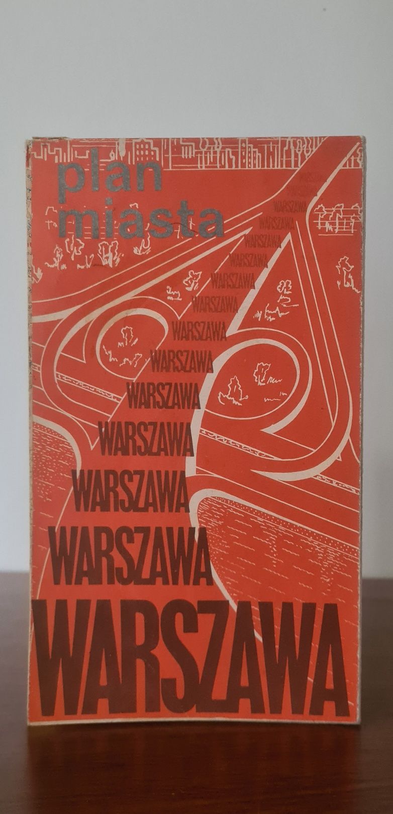 Warszawa - Plan miasta z 1984 roku
