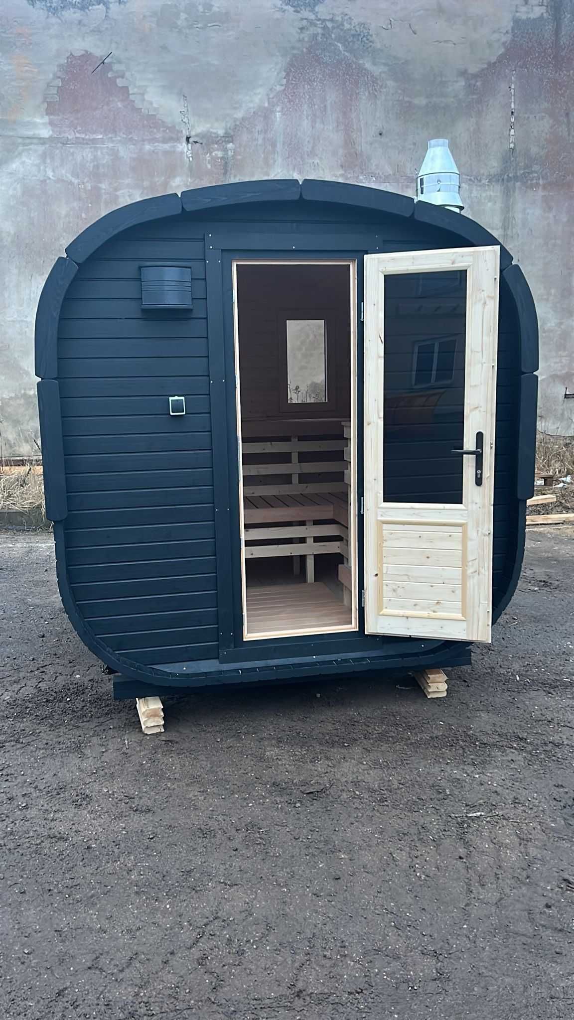 Sauna Kwadro 250cm Wyposażona Sauna Ogrodowa od Producenta z Litwy !!!