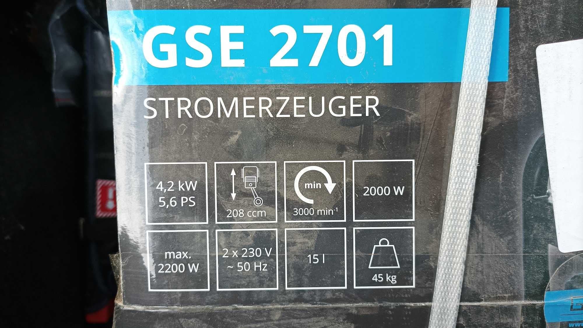 NOWY Agregat Prądotwórczy Güde GUDE GSE 2701, 2200W z AVR jak STANLEY