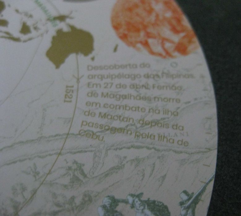 Bloco V Centenário Final Viagem Circum-Navegação