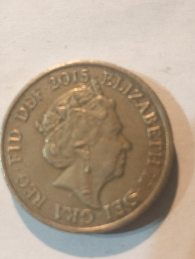 1 funt Królowa Elżbieta