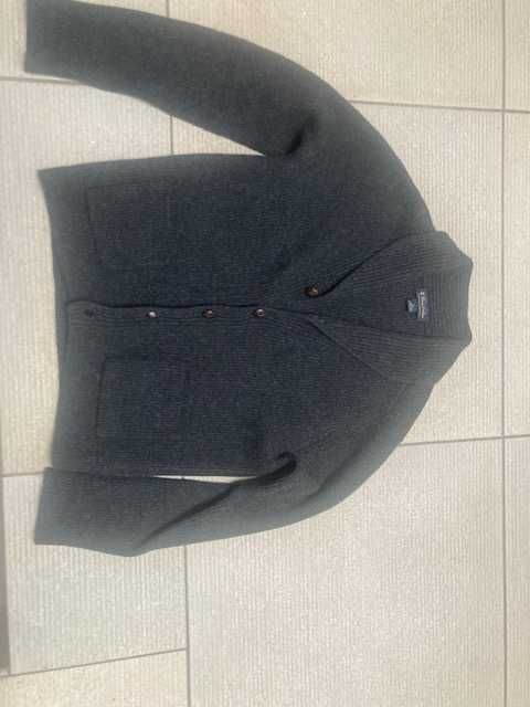 sweter męski kardigan Brooks Brothers rozmiar L grafitowy