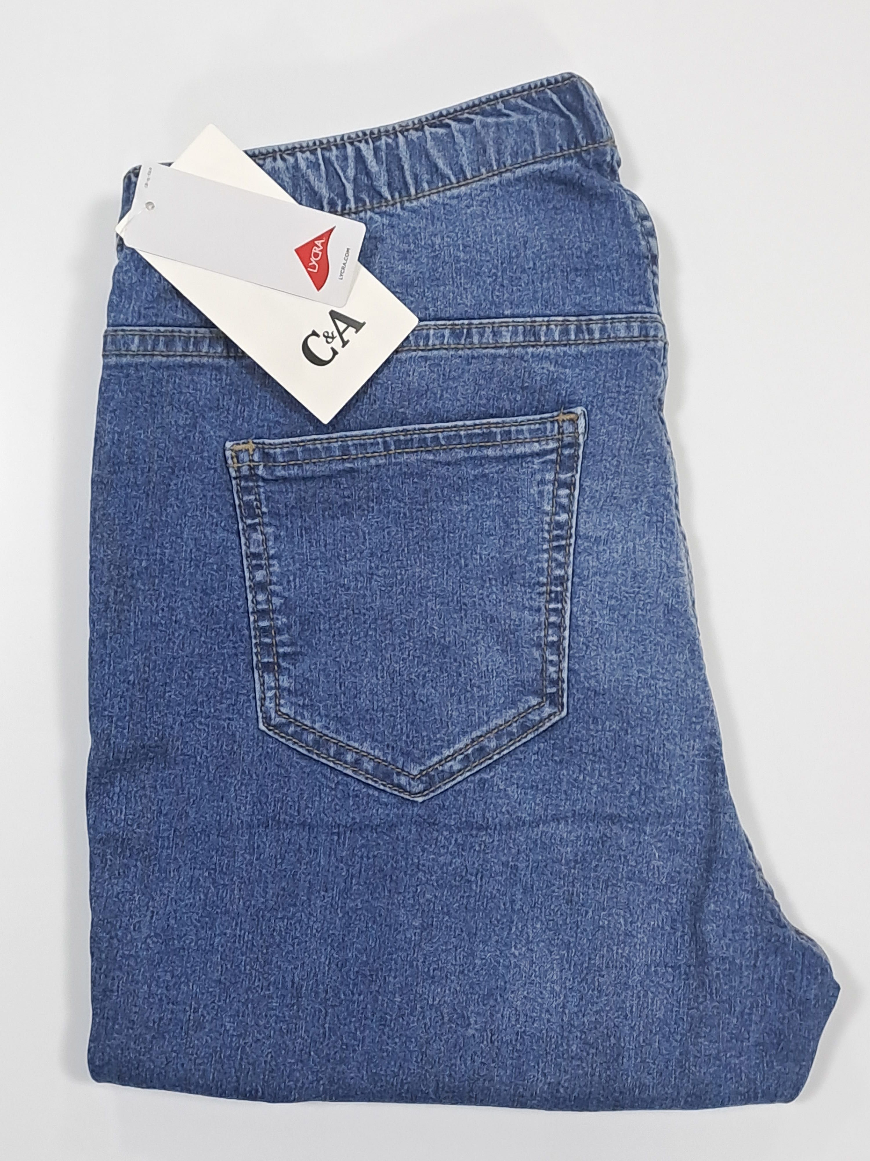 C&A джинсы женские джеггинсы скинни slim fit новые с биркой синие 38