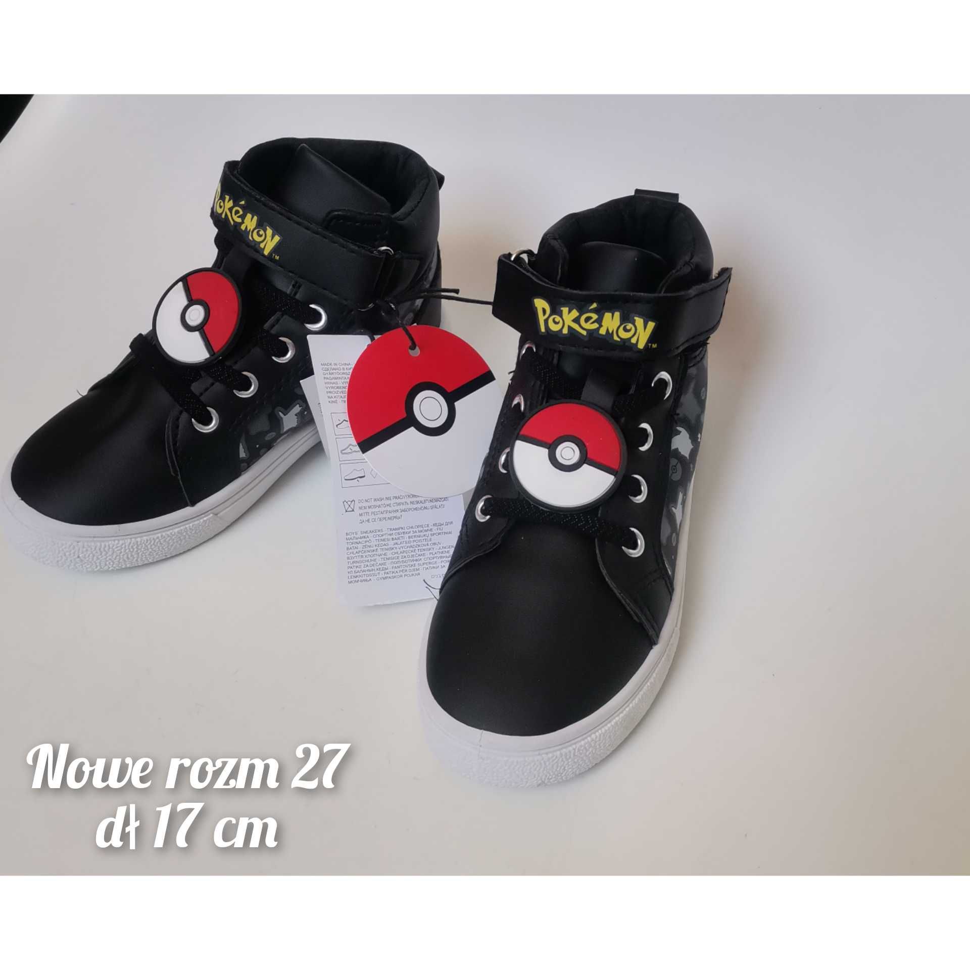 Nowe buty pokemon 26/27 dł 17 cm buty botki 27 pokemon