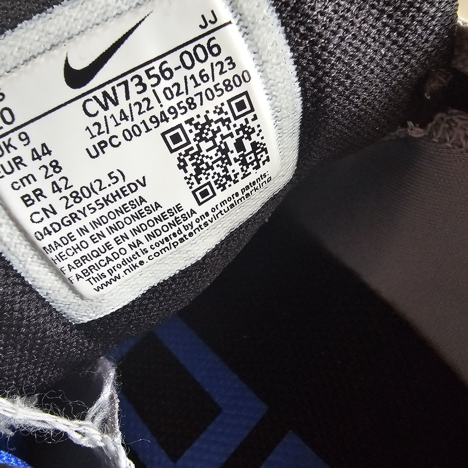 Кросівки чоловічі "Nike Air Zoom Pegasus" 38 grey cw7356-006