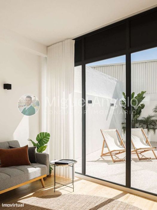 Apartamento T1 R/C moderno com terraço no coração do Porto