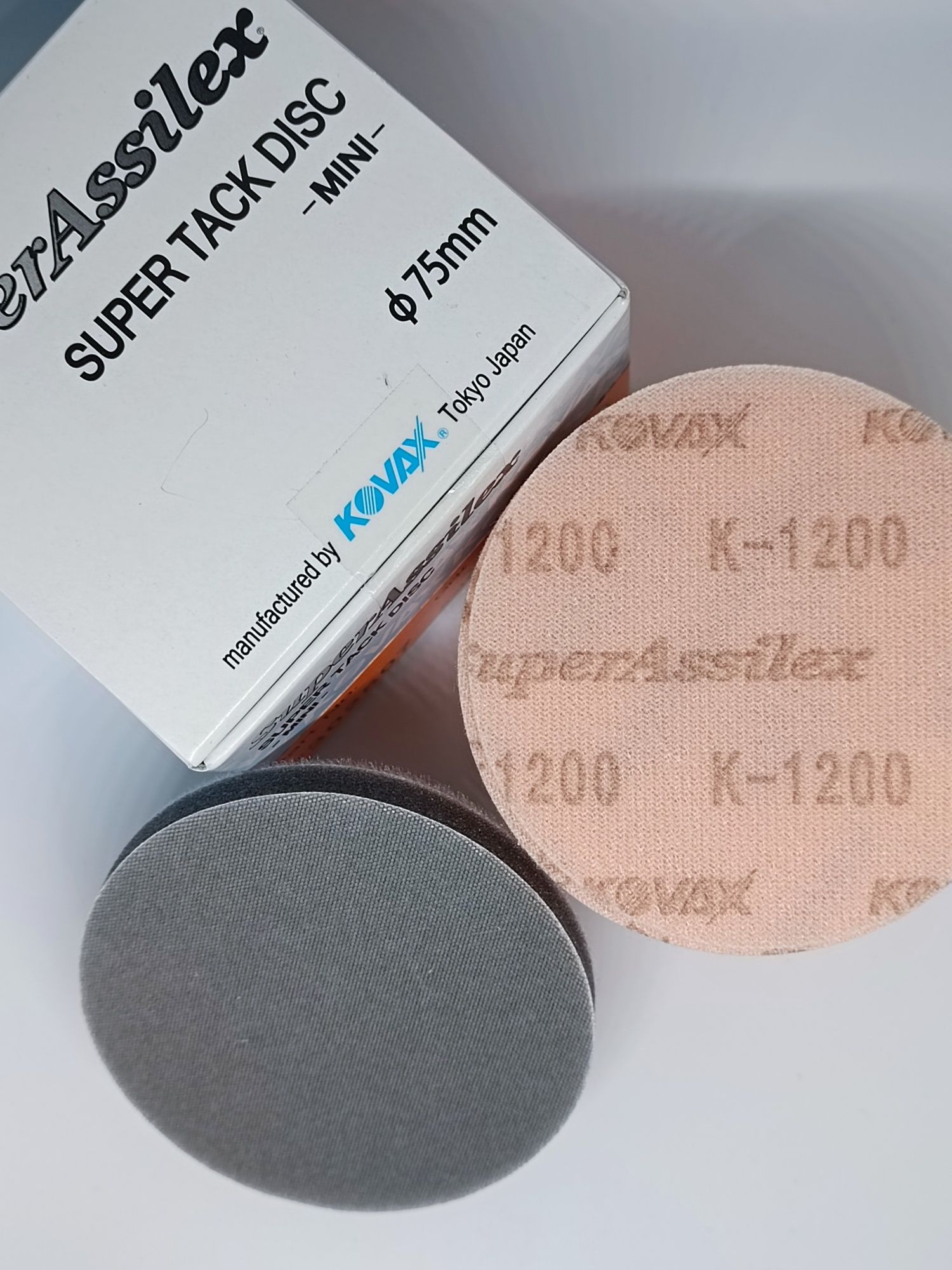 Шліфувальний круг Assilex Orange 75 mm на липучці K1200