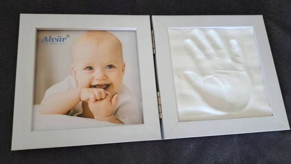 Ramka Na Zdjęcia Dzieci Gips Odcisk Dłoni Stóp Diy