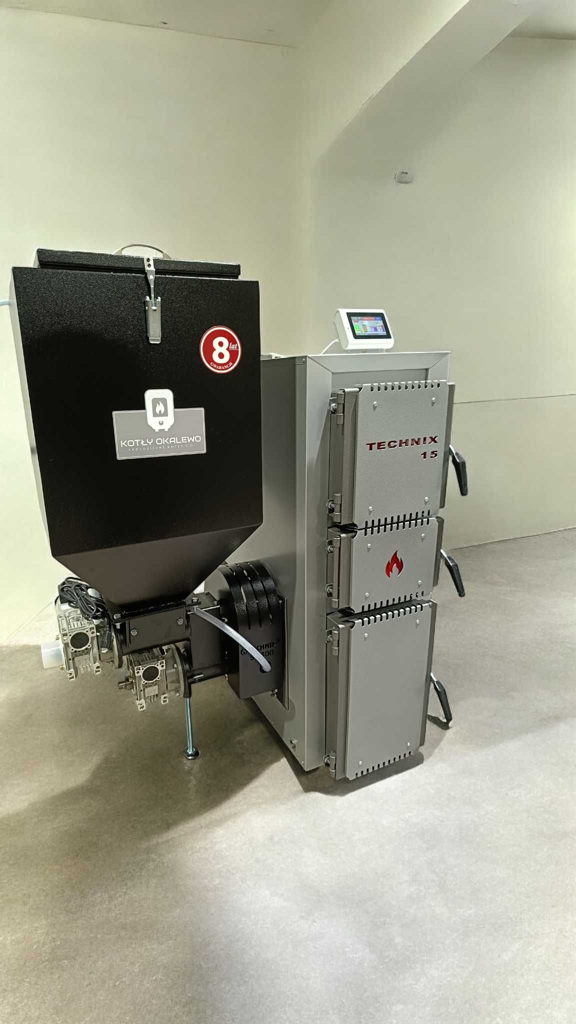 Kocioł Technix PellLux na pellet 15 kW piec z dotacją 5 klasa