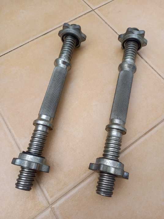 2x Barras de Musculação Roscadas