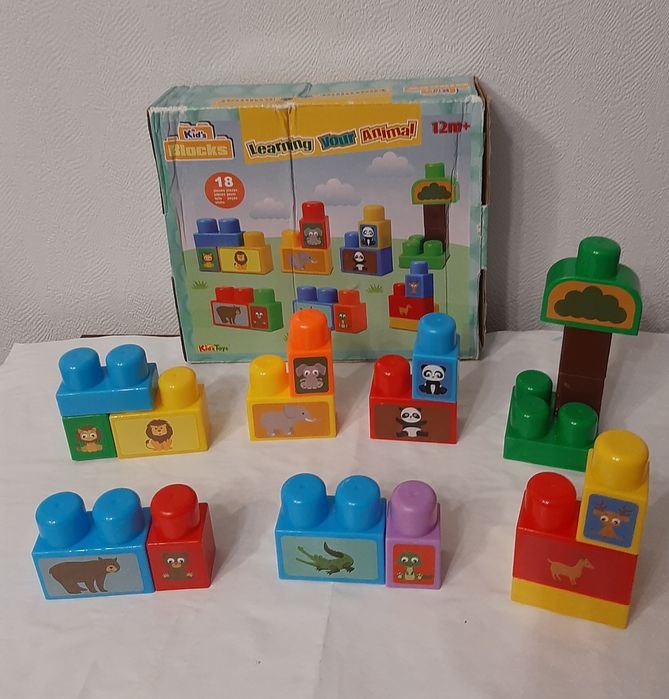 Детский конструктор Kids blocks от 12 мес.