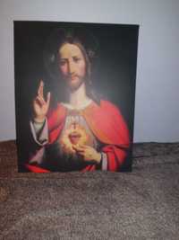 Obraz-Reprint- Najświętsze Serce Pana Jezusa- 40x50 - 140 zł