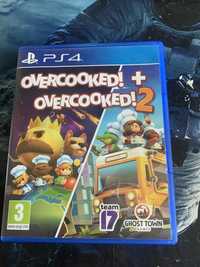 Gra overcooked + overcooked 2 na ps 4