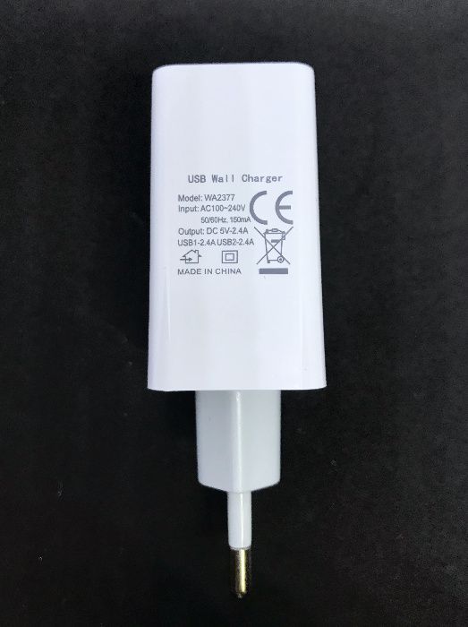 Carregador de parede 2 USB Fast Charging (2.4Amp) - Transformador USB