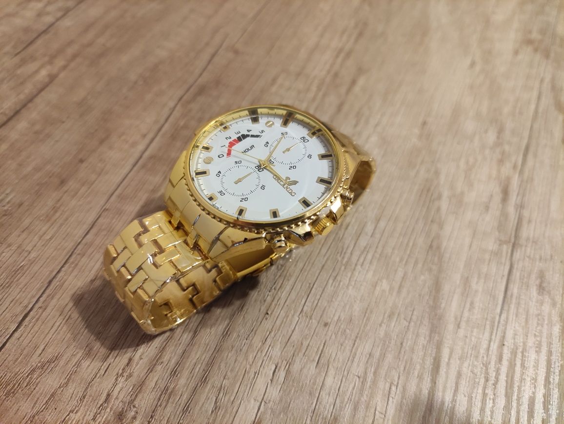 Nowy zegarek męski Orlando kolor złoty Quartz Rzeszów