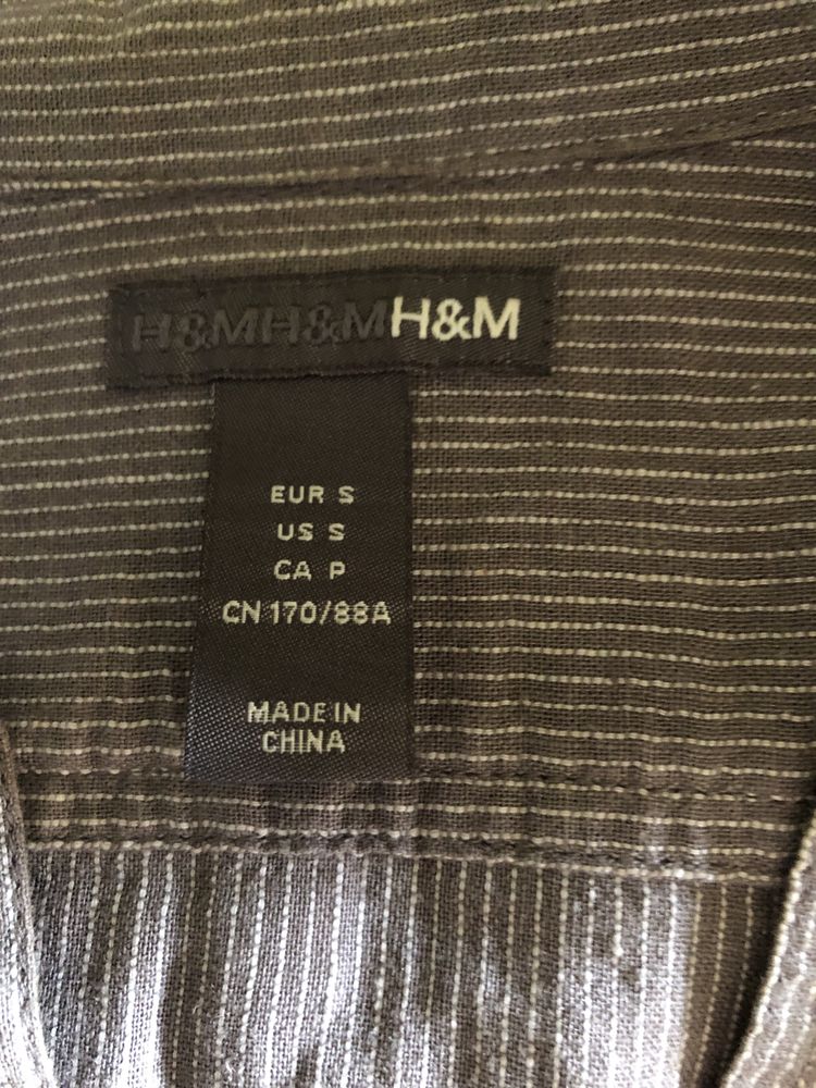 H&M r. S lniano-bawełniana koszula