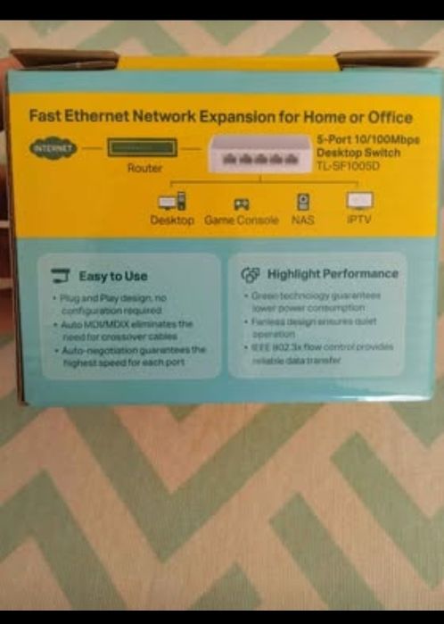 Extensor ethernet de 5 portas Tp-Link