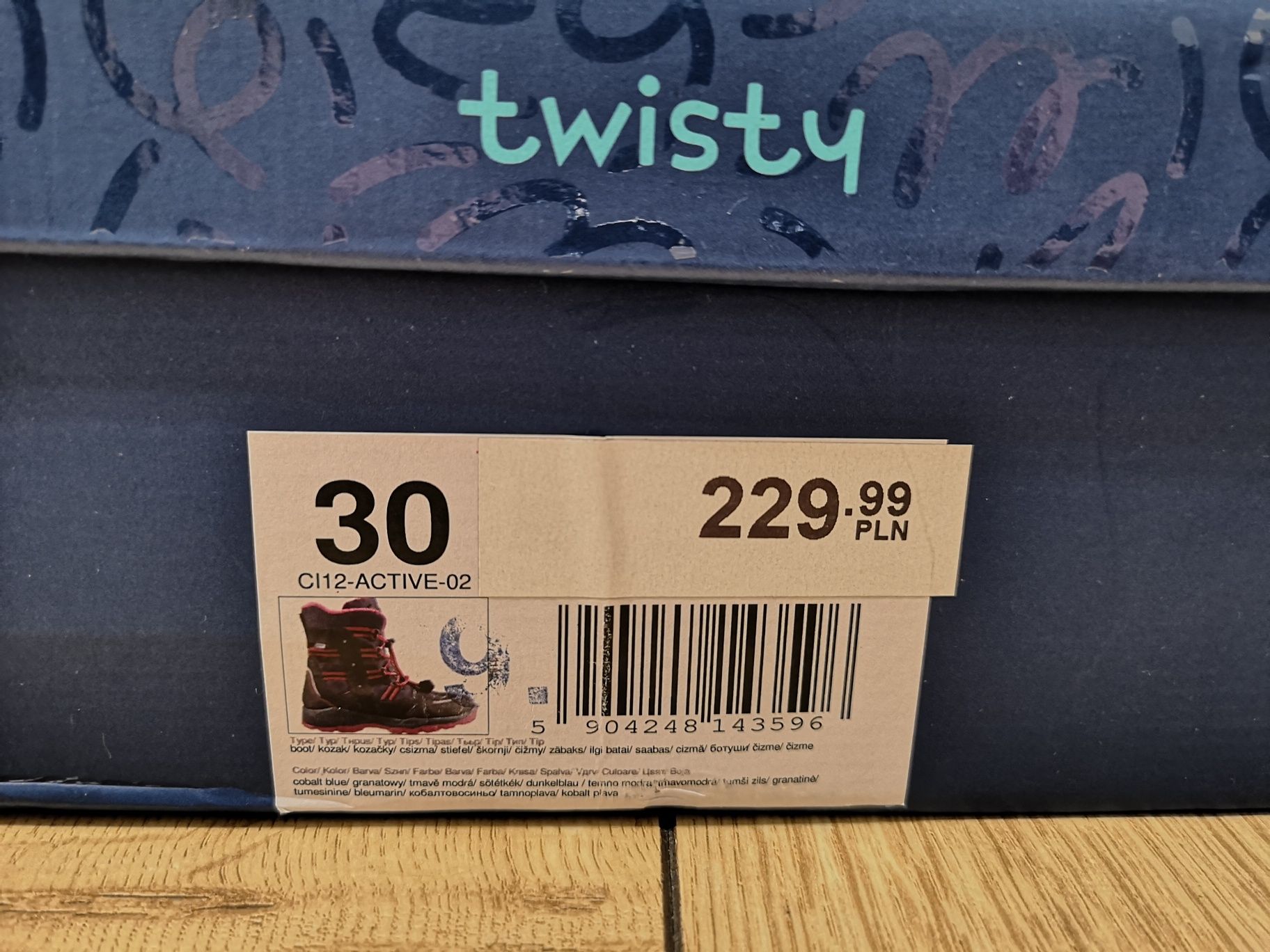 Buty dziewczęce , śniegowce Twisty 30