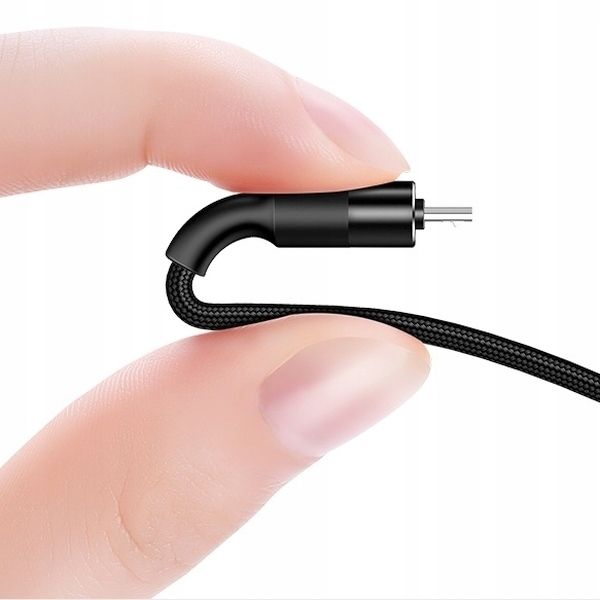 Kabel USB do micro USB USAMS 2A 1.2m Pleciony Oplot Nylon