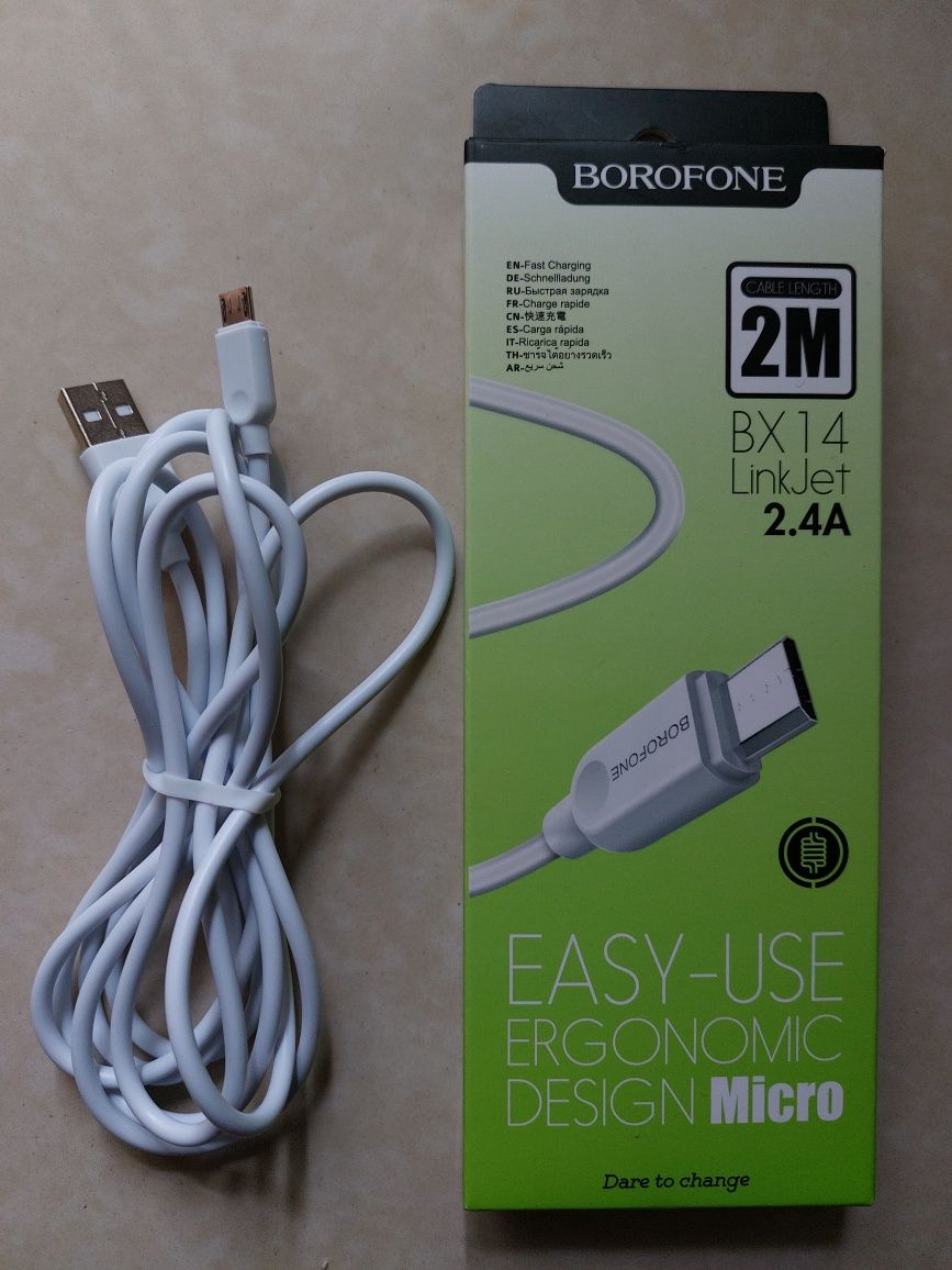 Кабель для андроида Borofone Micro USB  2 metr