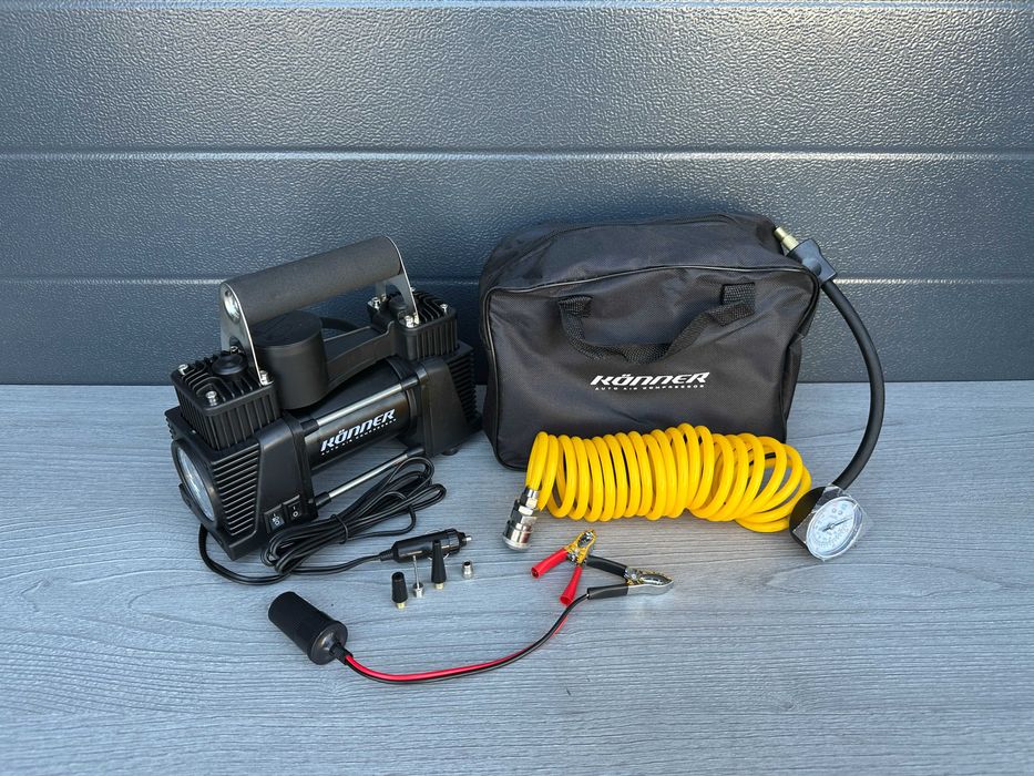 Автомобільний компресор 55 літрів до R17, Двопоршневий, Автокомпресор