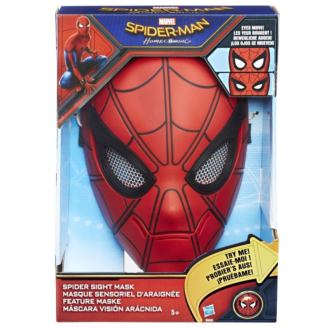 Interaktywna maska spiderman