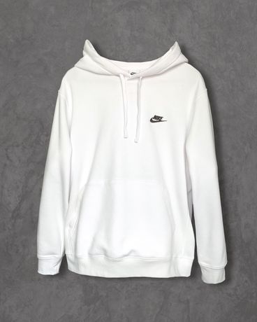 Nike club white hoodie