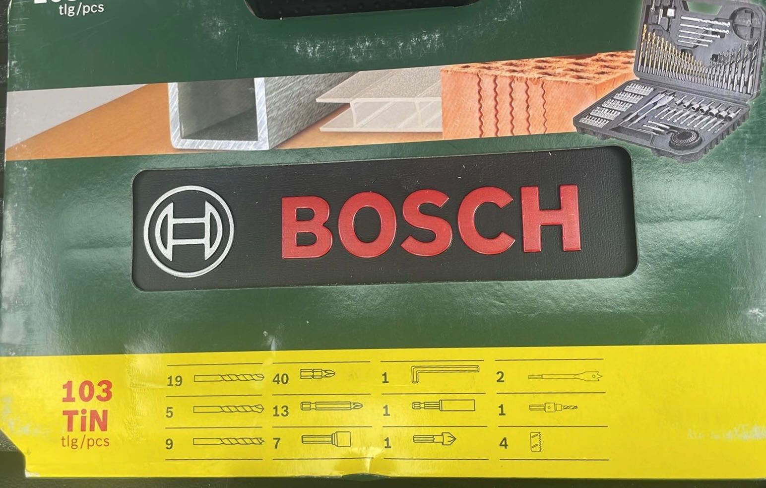 Bosch Zestaw wierteł i bitów TiN 103 szt. V-LINE