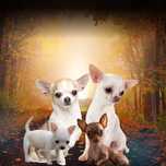 Chihuahua krótko włosa  włosy