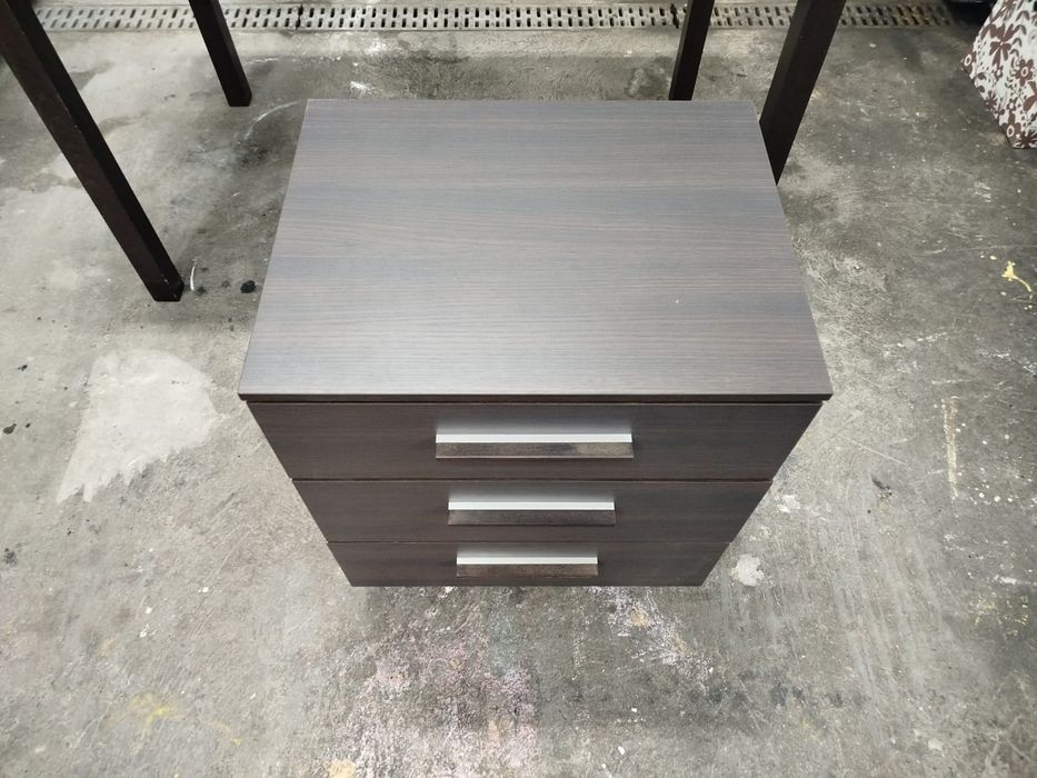 Zestaw mebli Wenge (biurko, komoda, szafka)