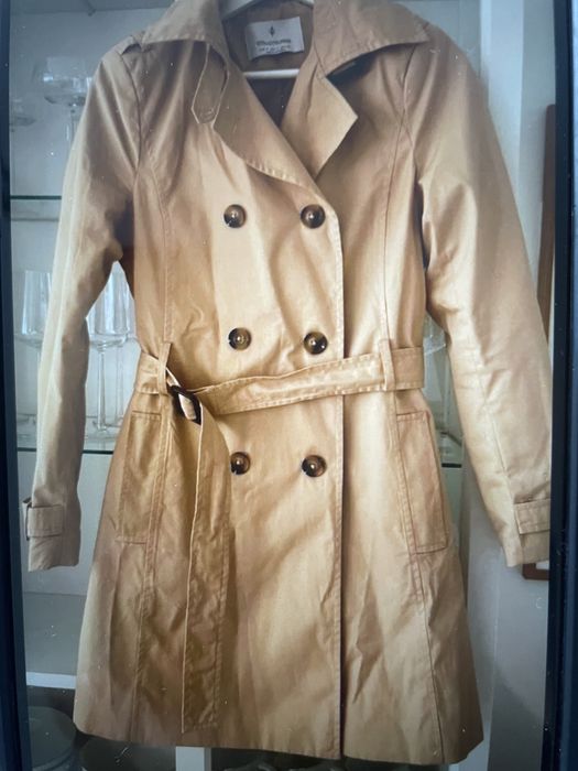 Stradivarius płaszczyk nowy camel 36