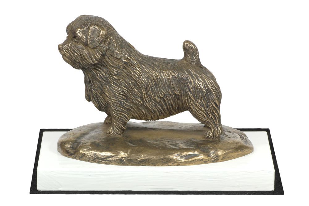 Norfolk Terrier statuetka na białym drewnie Art-Dog